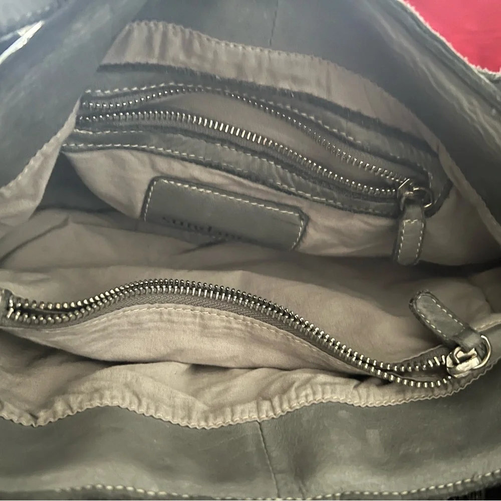 Sundance- Gray Woven Leather Handbag - Picture 3 of 7